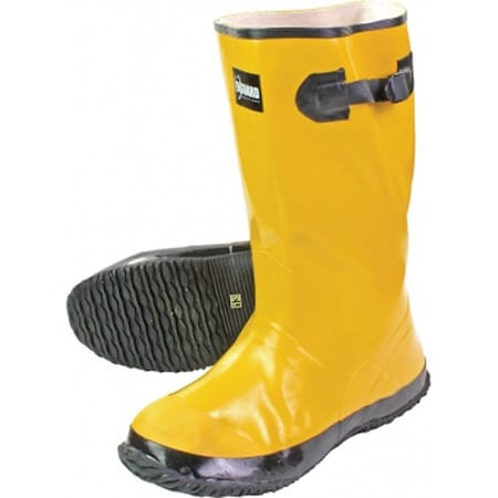 17” Over-The-Shoe Yellow Slush Boots, Size 16